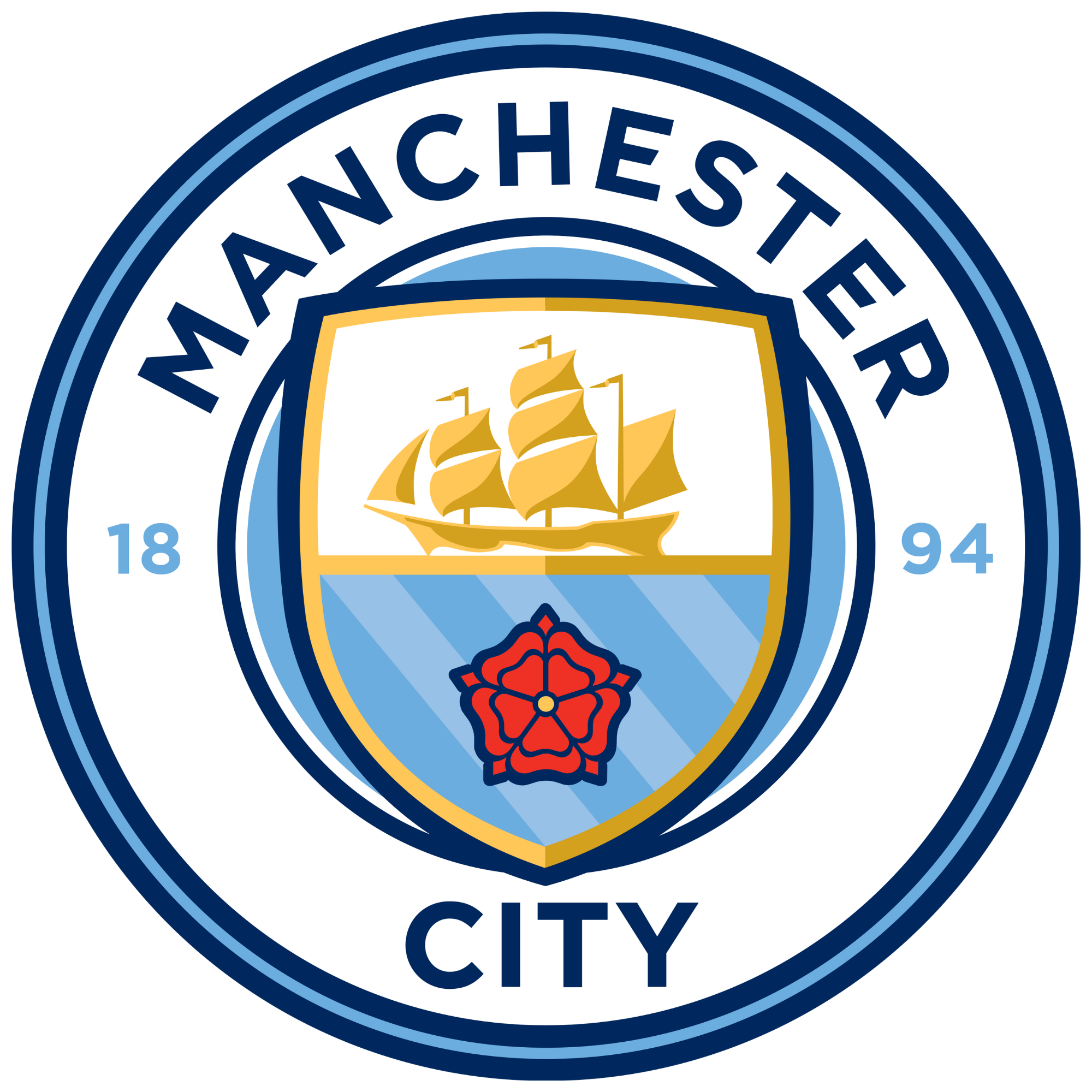 Nálepka na stenu pre deti - Manchester City FC